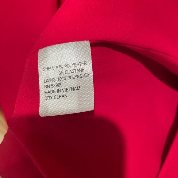 Preston & York Lined Red Open Front Lightweight Coat 6 - Picture 5 of 6